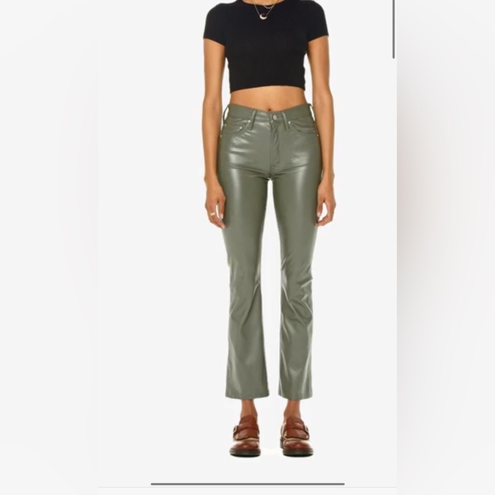 Mother brand new Insider Flood faux leather pants. Size-26.